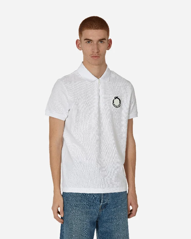 Men's Muscle Fit T-Shirts for a Body-Hugging FitYear of The Dragon Logo Patch Polo Shirt White