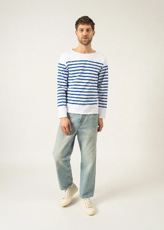 Men's Camouflage Shirts for an Outdoor AppealNaval authentic striped sailor shirt - in combed cotton (NEIGE/GITANE)