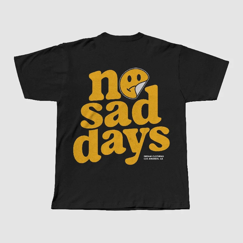 Men's Shirts with Convertible CollarsNo Sad Days Oversized Tee