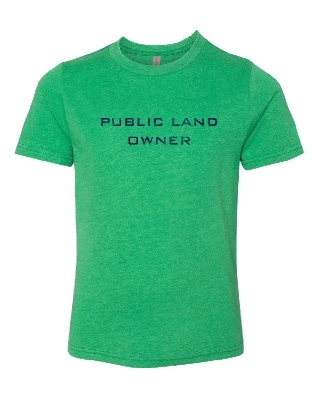 Men's Short-Sleeve Shirts for Warm WeatherYouth Public Land Owner Shirt - Green/Logo