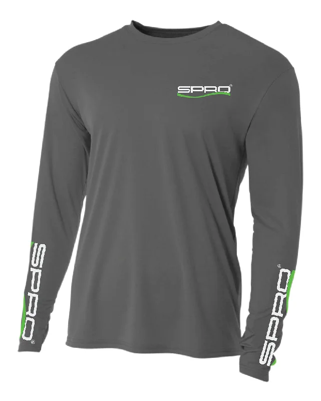 Men's Solid-Color Block Shirts for a Bold StatementSPRO PERFORMANCE SHIRT LONG SLEEVE GRAY