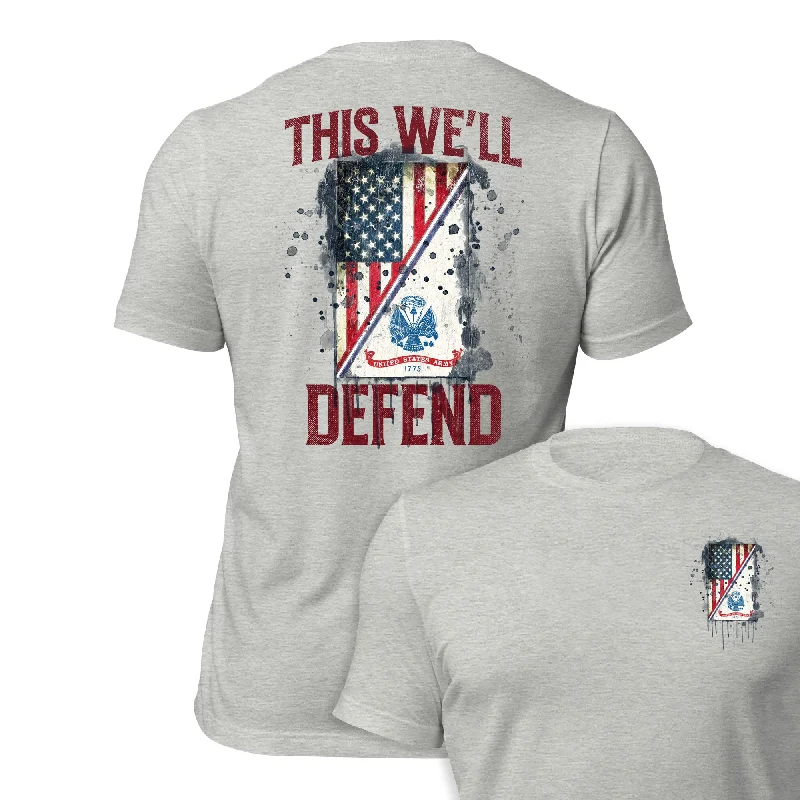 Men's Stain-Resistant Shirts for Mess-Free WearThis We'll Defend Flag Shirt