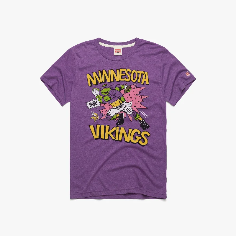 Men's Shirts with Ruffled HemlinesTMNT Donatello x Minnesota Vikings