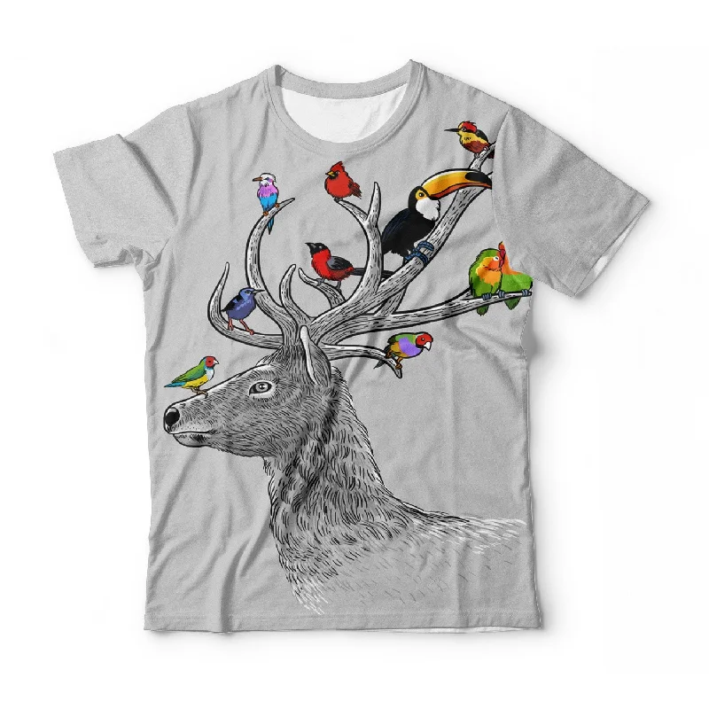 Comfortable Men's Polo ShirtsTropical Birds T-Shirt