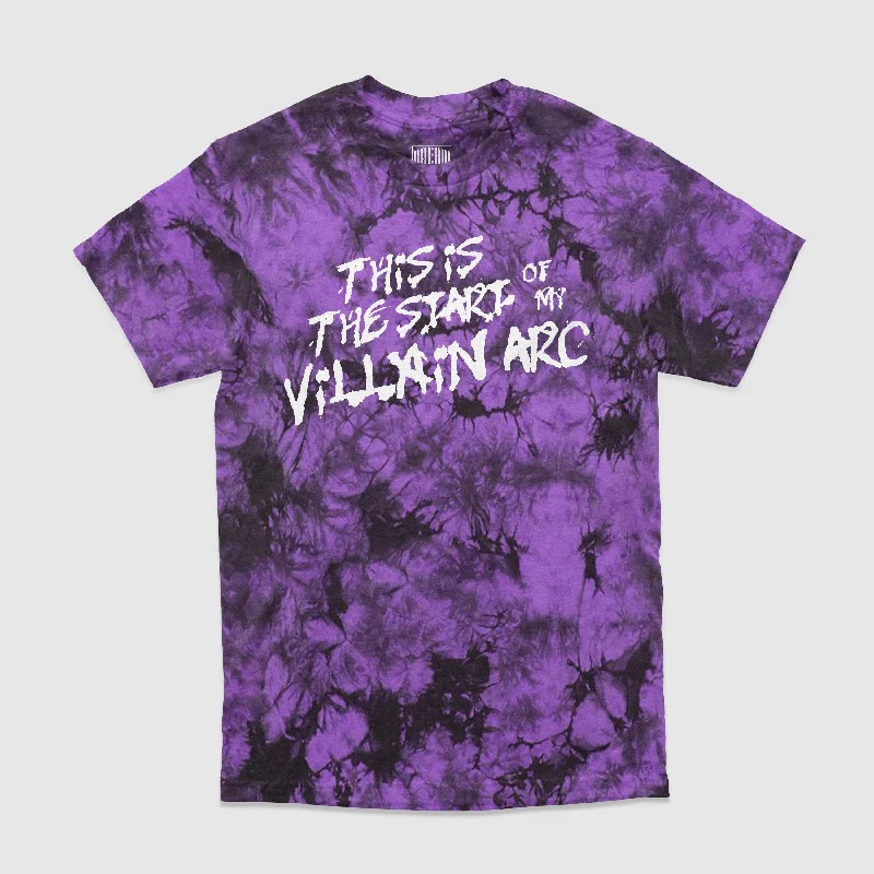 Men's Unique and Designer TopsVillain Arc Tie-Dye Tee (Purple)