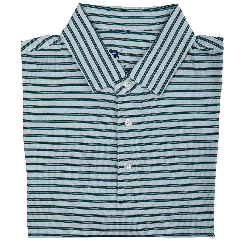 Men's Shirts with Plaid PatternsWedge Stripe Performance Polo - Botanical Garden