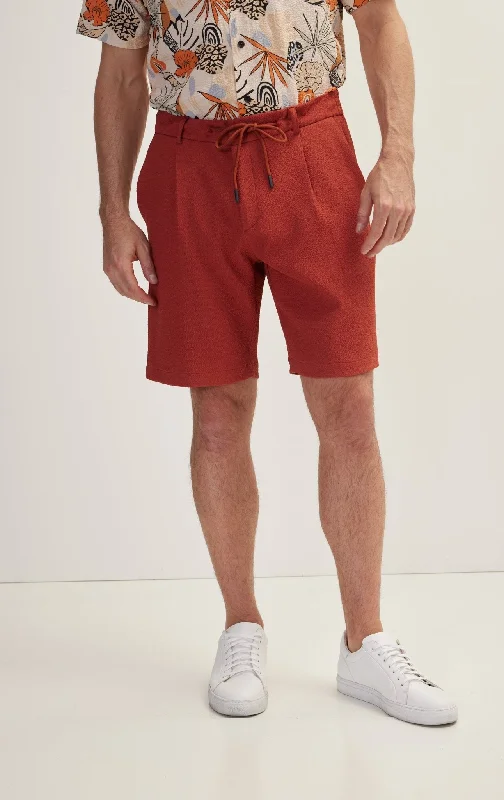 Men's Work Pants for Durability and ComfortWaffle Stretch Beach Day Shorts - Brick