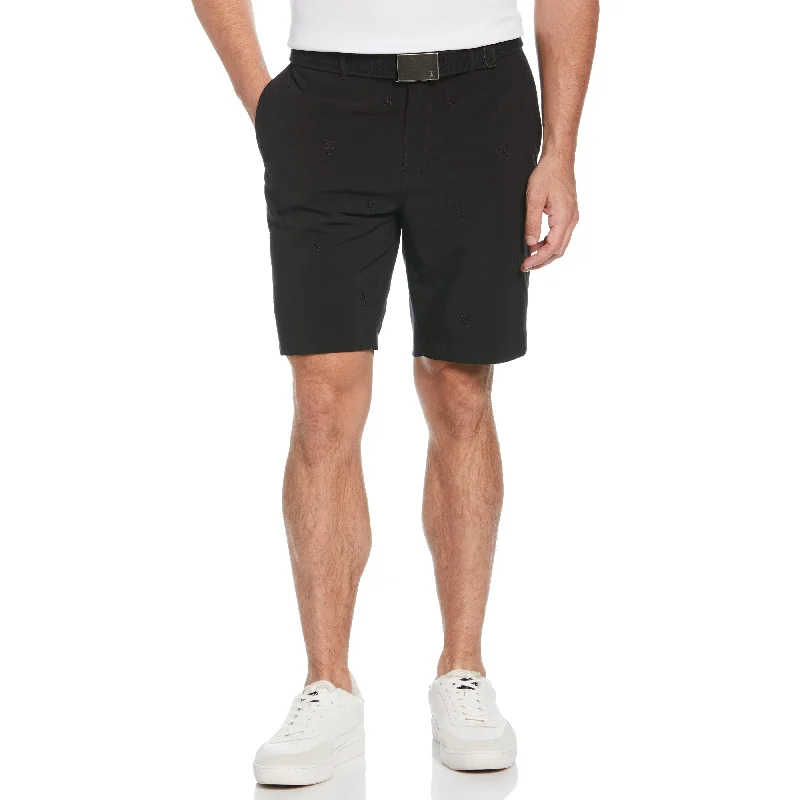 Men's Pants with Antimicrobial TreatmentAll Over Pete Embroidered Golf Short