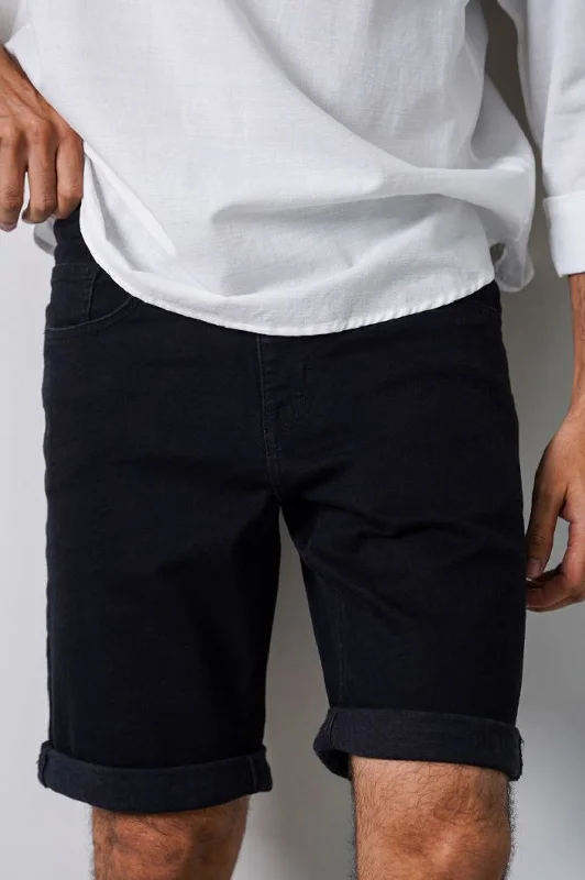 Men's Pants with Shallow PocketsBASIC DENIM SHORTS