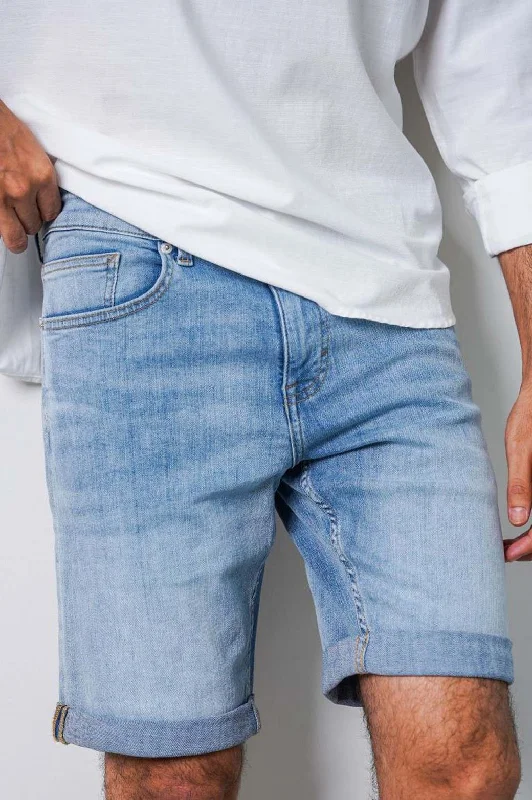 Men's Pants with Hidden PocketsBASIC DENIM SHORTS