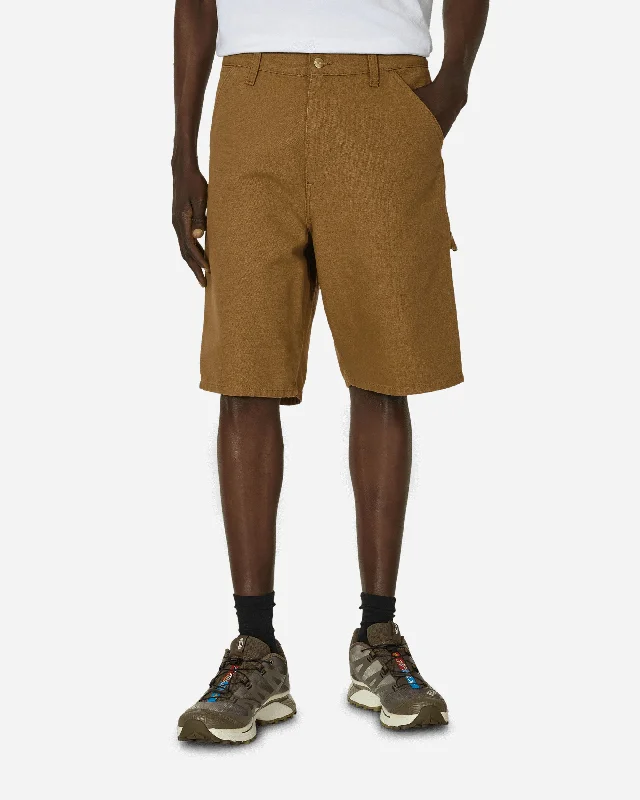 Men's Pants with Flap PocketsSingle Knee Shorts Hamilton Brown (Rinsed)