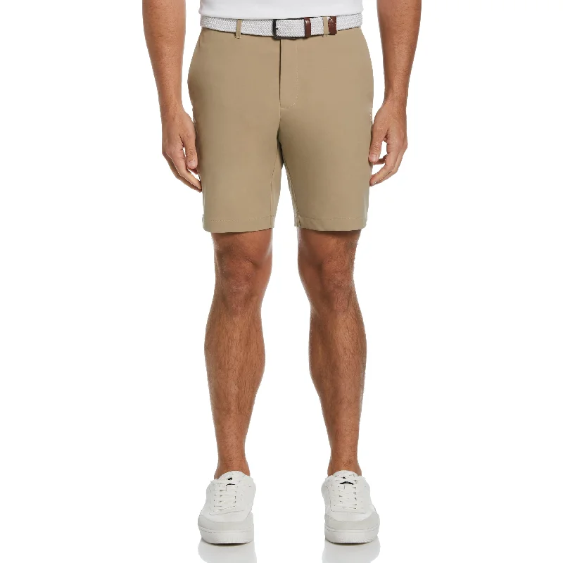 Men's Button-Fly Pants for a Traditional TouchFlat Front Solid Golf Short