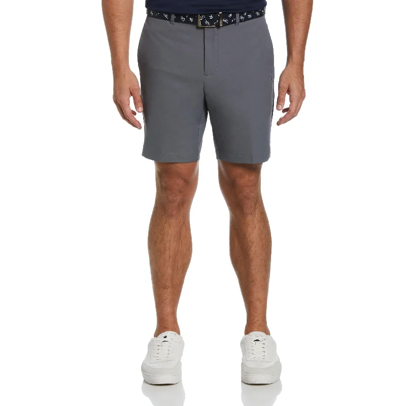 Warm Men's Fleece-Lined PantsFlat Front Solid Golf Short