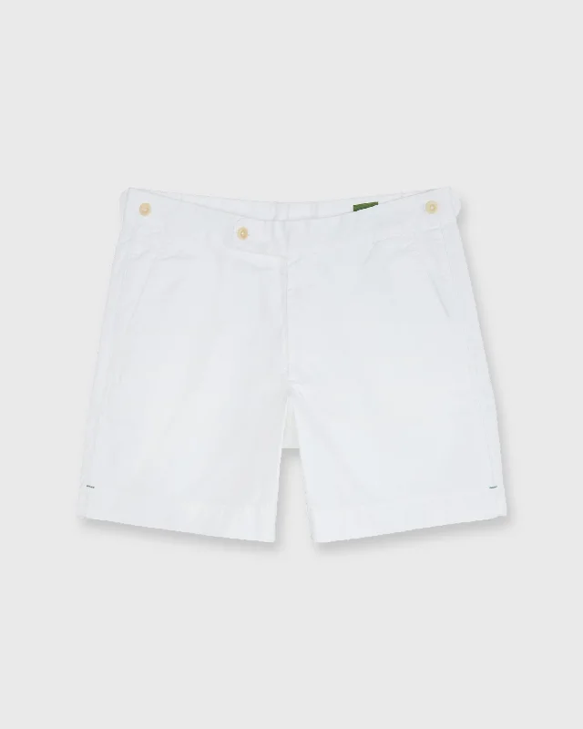 Men's Pants with Flap PocketsTennis Short in White/White AP Twill