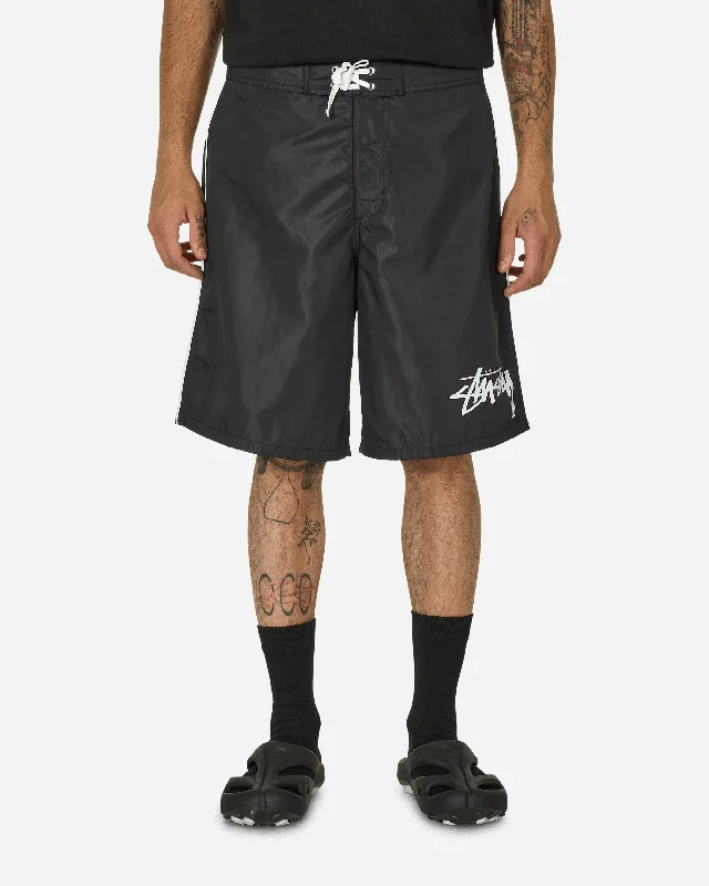 Men's Patterned Pants with Animal PrintsBig Stock Board Shorts Black