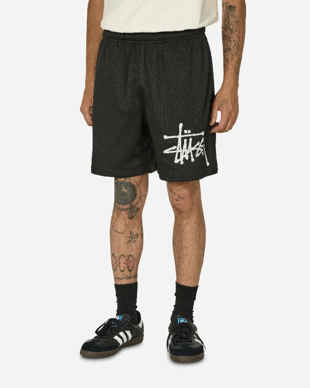 Men's Sweatpants for LoungingBig Basic Mesh Shorts Black