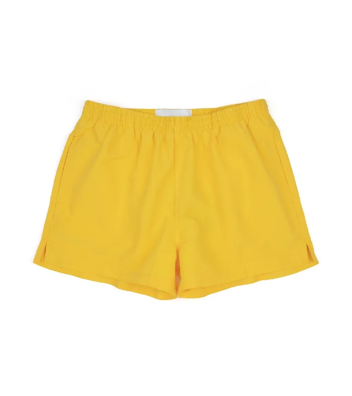 Men's Pants with Hidden PocketsTimo Prep Nylon Swim Shorts: Yellow