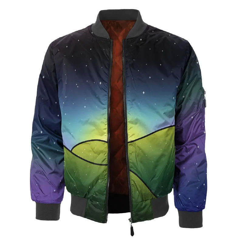 Men's Coats with Hidden PocketsPsychedelic Dream Bomber Jacket