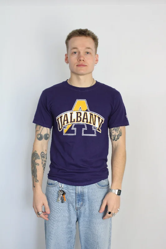 Men's Shirts with Asymmetrical HemlinesChampion - Ualbany Tee