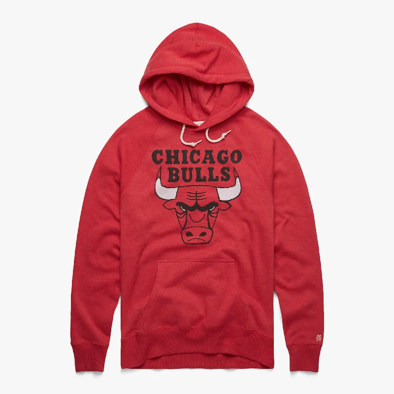 Casual Men's Zip-Up HoodiesChicago Bulls Logo Hoodie