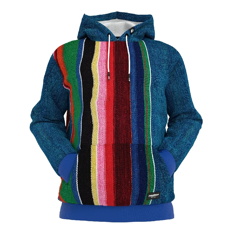 Men's Hoodies for StreetwearColorful Denim Hoodie