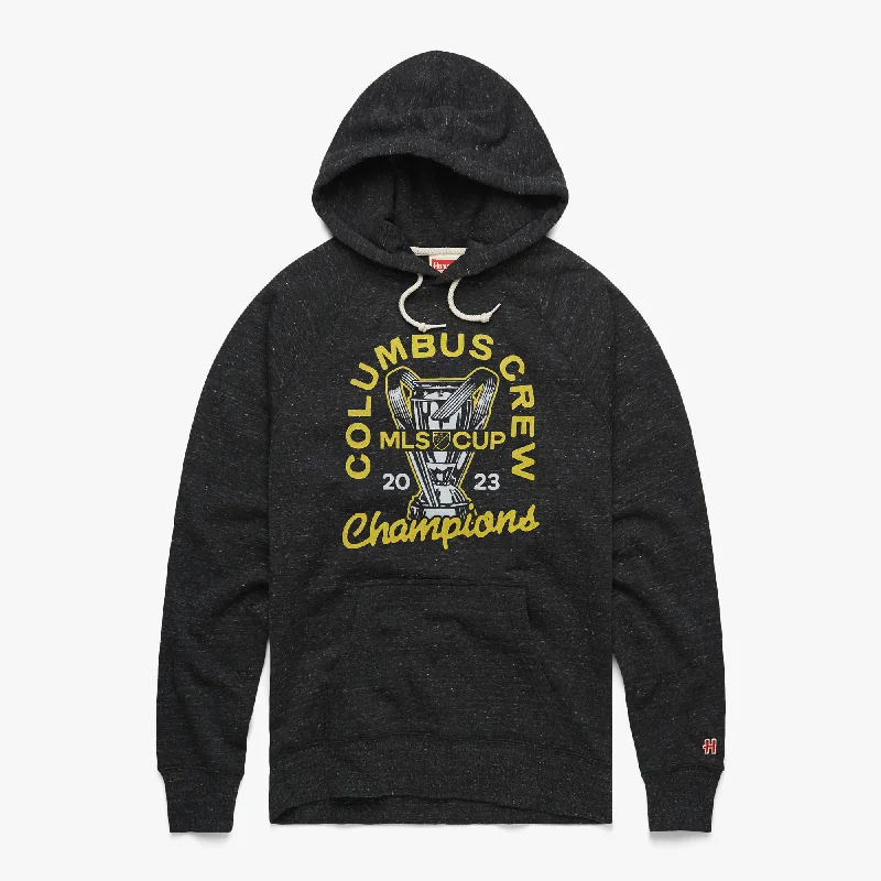 Men's Hoodies with Hidden ZippersColumbus Crew MLS Cup Champions 2023 Hoodie