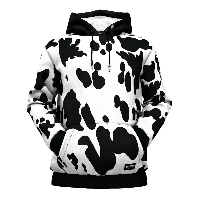 Men's Hoodies with Screen-Printed GraphicsCow Hoodie