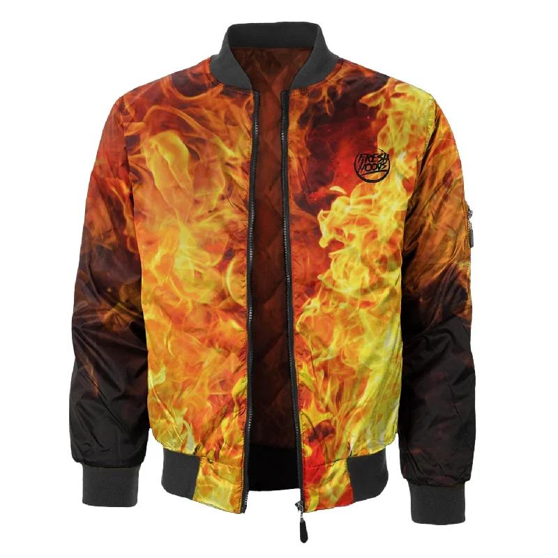 Men's Coats for City WearFresh Flames Bomber Jacket