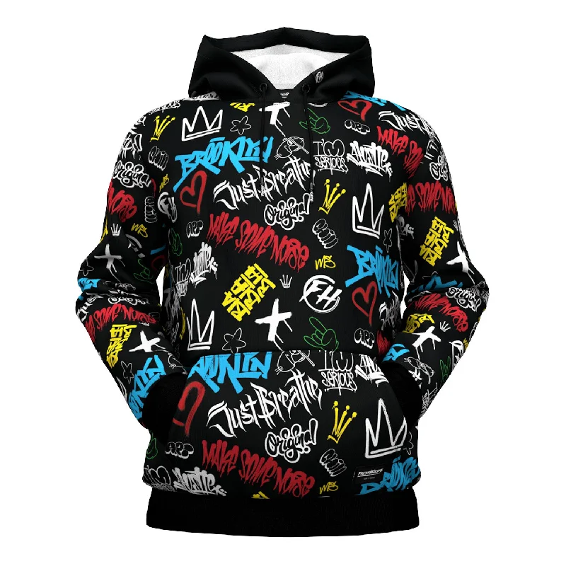 Best Men's Pullover HoodiesGraffiti Pattern Hoodie