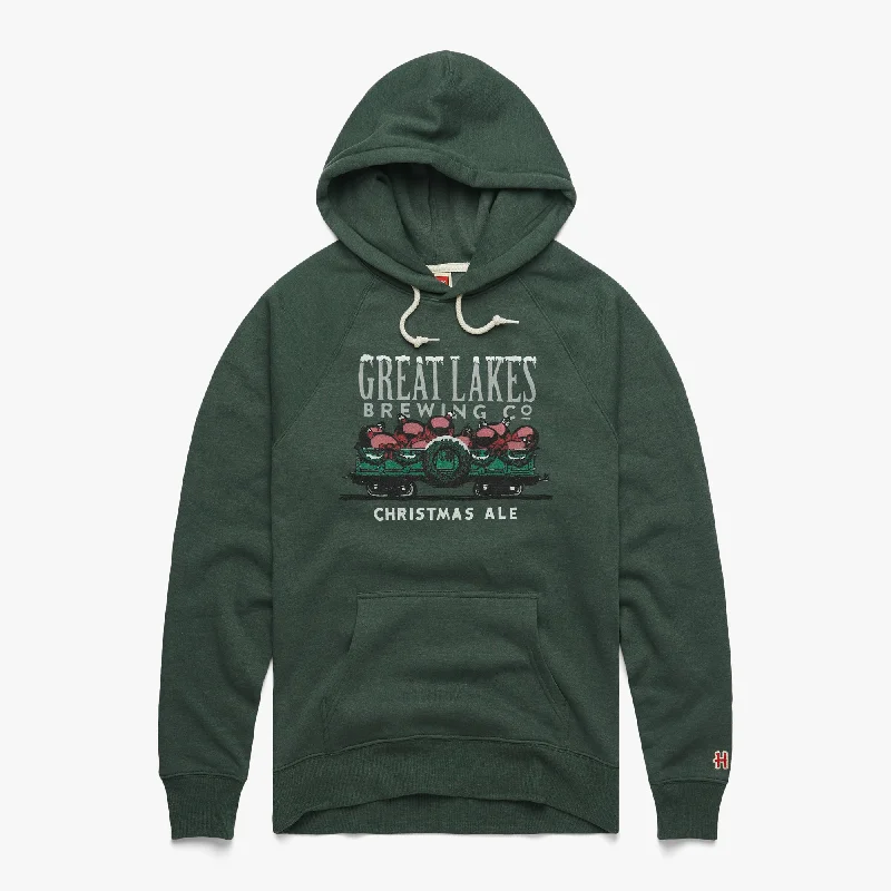 Men's Hoodies with Faux Fur TrimGreat Lakes Brewing Co. Christmas Ale 2023 Hoodie