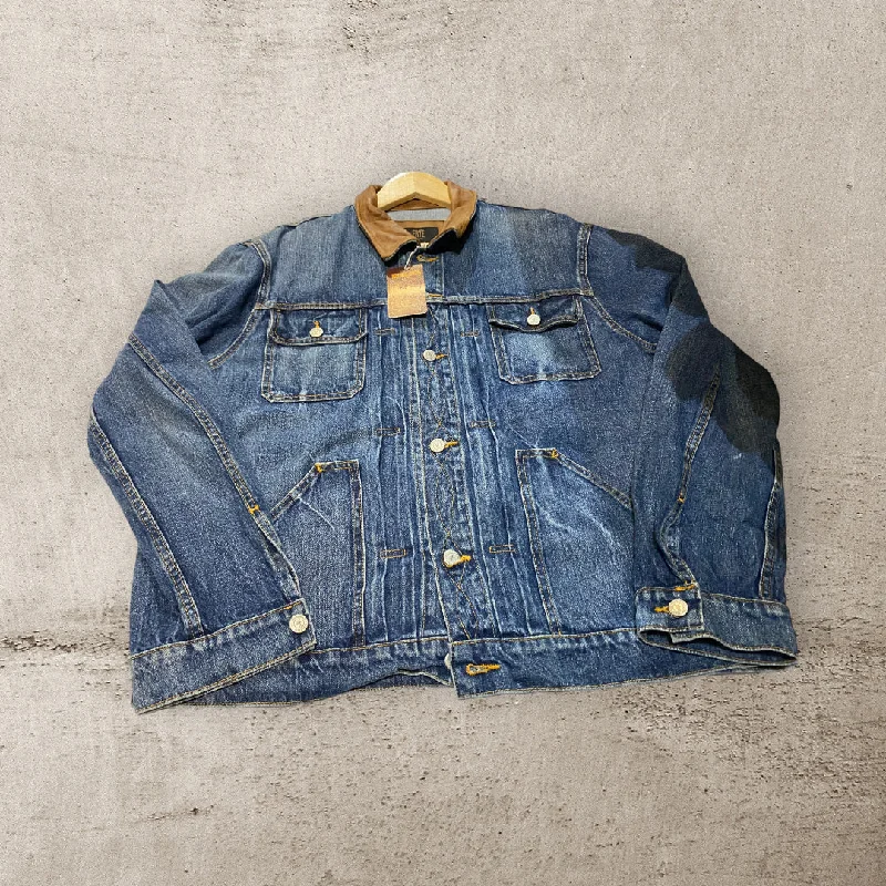 Men's Coats for Tall MenJA153 Vinatge FRYE Denim JACKET