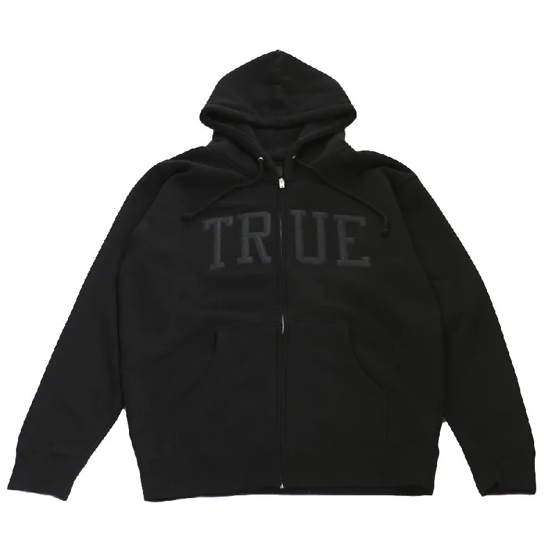 Men's Hoodies for StreetwearMen's True Arched Zip Hoodie Black