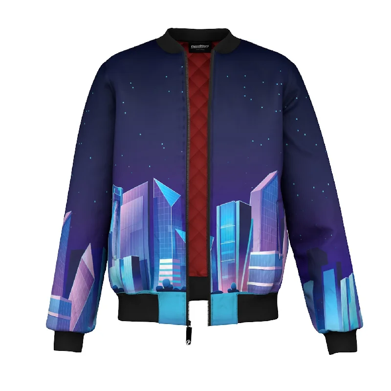 Men's Coats for Formal EventsMidnight City Bomber Jacket