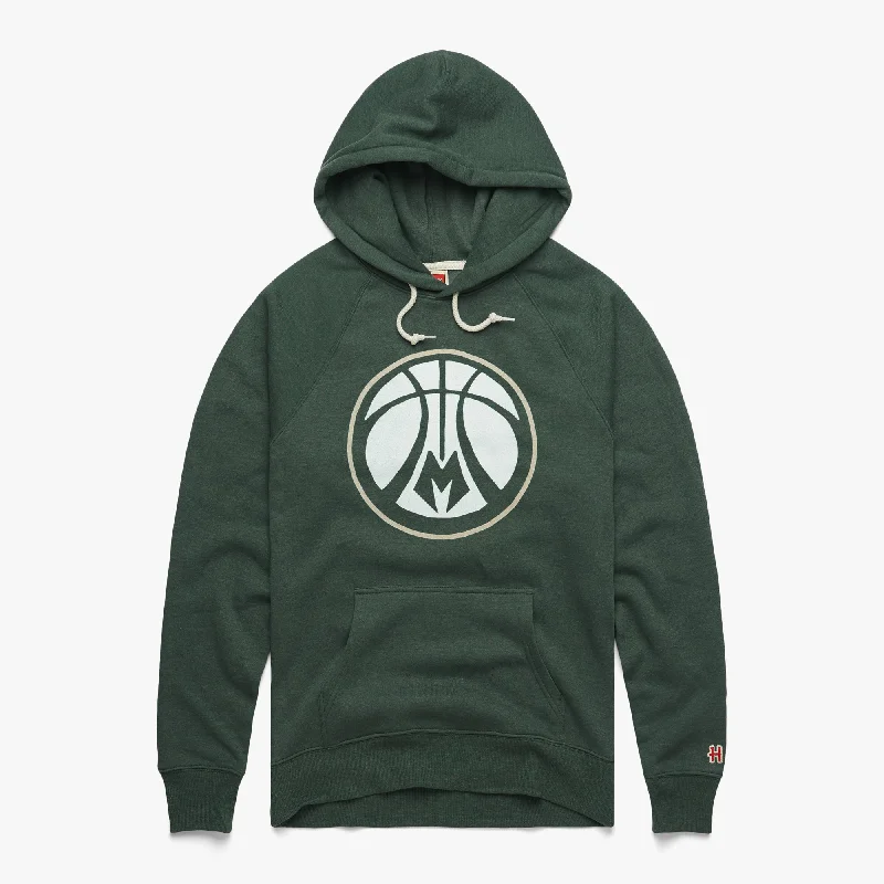 Men's Hoodies with Hidden ZippersMilwaukee Bucks Logo Hoodie