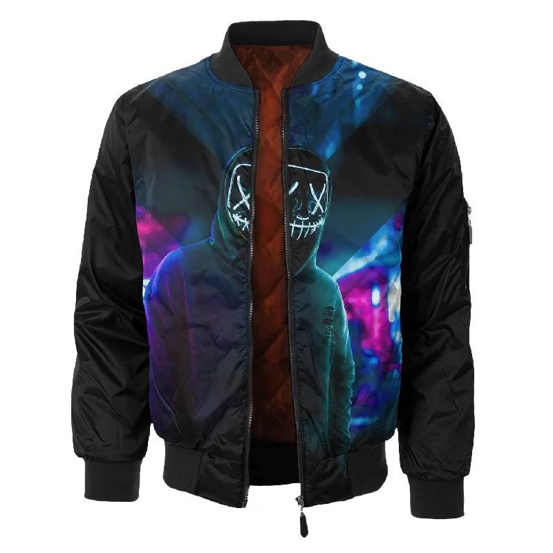 Men's Coats for Every BudgetNeon Face Bomber Jacket