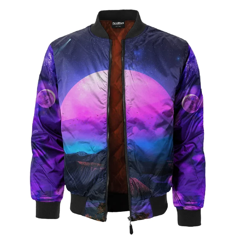 Men's Coats with Inner PocketsNo Ocean Bomber Jacket