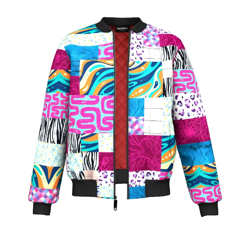 Trendy Men's Anorak JacketsOff Magenta Bomber Jacket