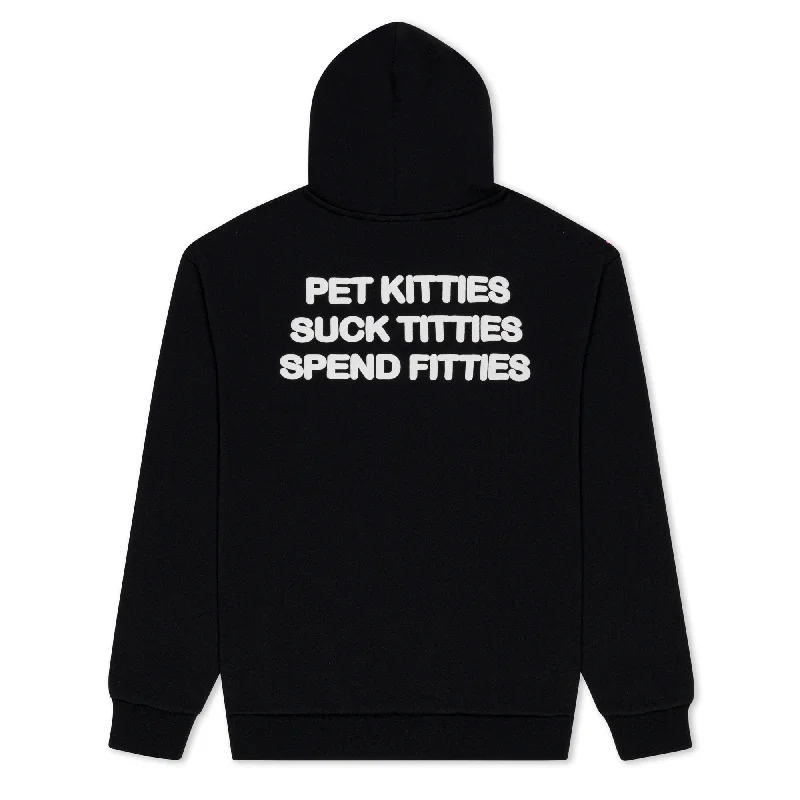 Cool Men's Graphic HoodiesPet Kitties Hoodie (Black)