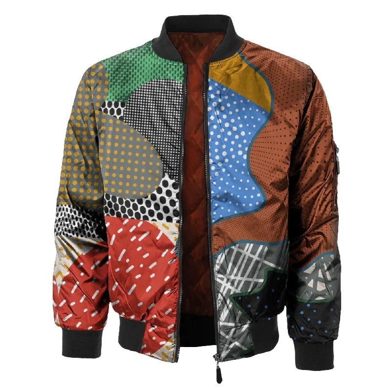 Men's Coats for Tall MenPop Art Bomber Jacket