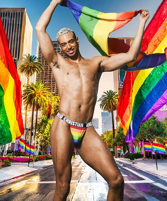 Pride Stripe Thong w/ ALMOST NAKED®