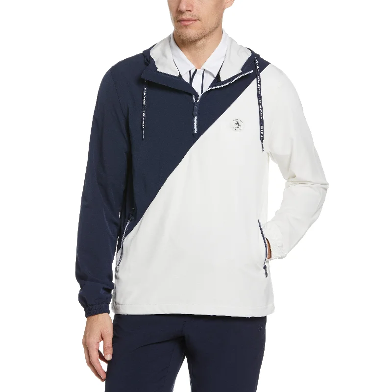 Men's Coats with Wind-Resistant Fabric1/4 Zip Heritage Golf Jacket