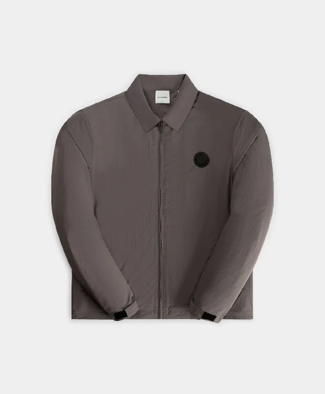 Men's Shirts with Lace-Up HemlinesRabbit Grey Akili Track Jacket