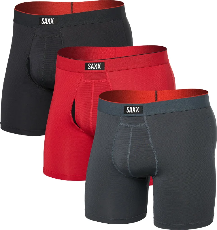 Multi-Sport Mesh Performance 3 Pack Boxer Brief with Fly 8" - Men's|-|Caleçon boxeur avec braguette paquet de 3 Multi-Sport Mesh Performance 8" - Homme