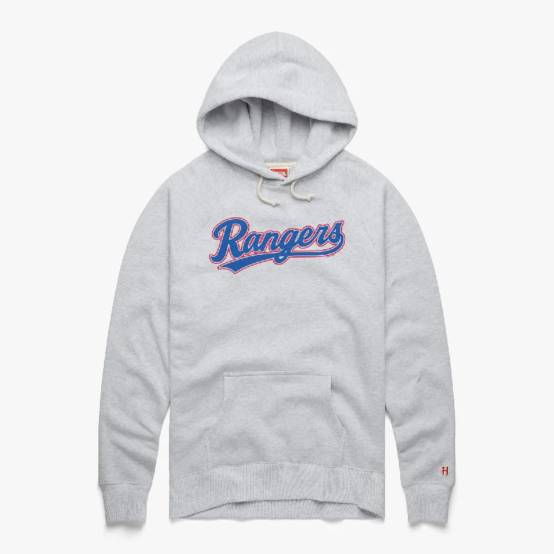 Men's Hoodies with Relaxed FitsTexas Rangers Jersey Logo Hoodie