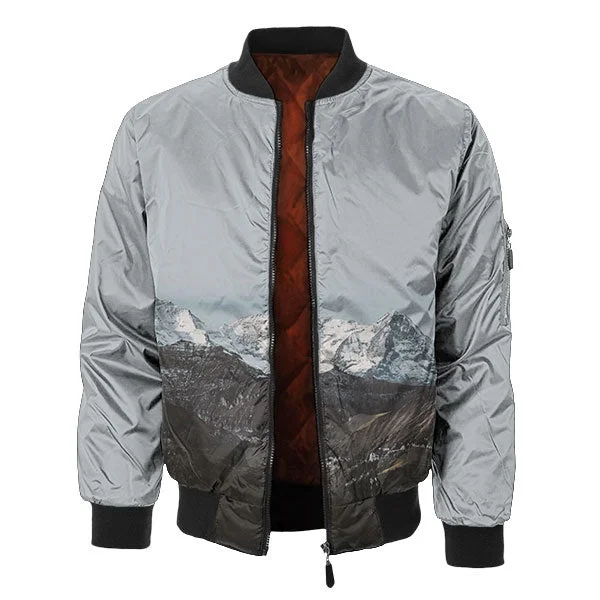 Men's Coats with VentilationTilted Bomber Jacket