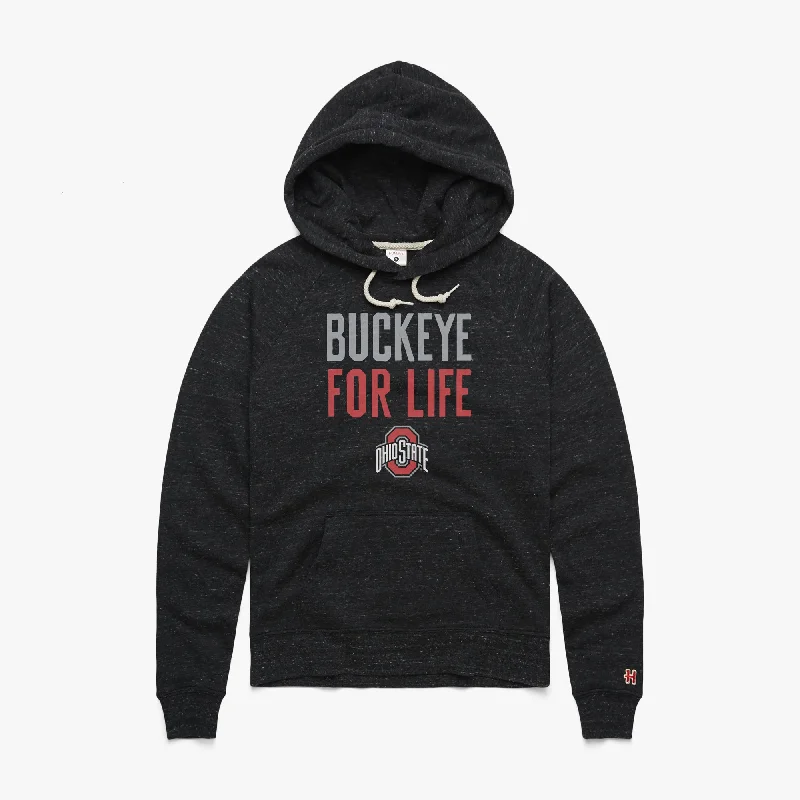 Men's Hoodies with Vintage StyleWomen's Buckeye For Life Hoodie