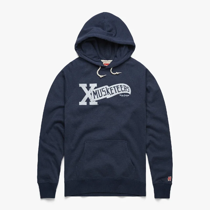 Men's Hoodies with Slim FitsXavier Musketeers Banner Hoodie