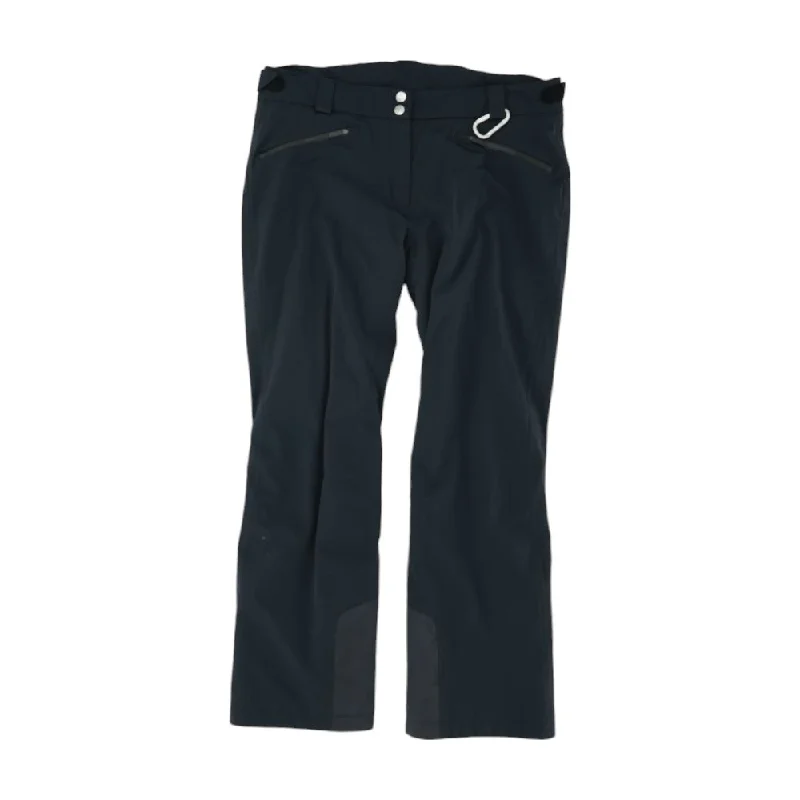 Men's Pants with Faux Leather PatchesBlack Legger Ski Pants