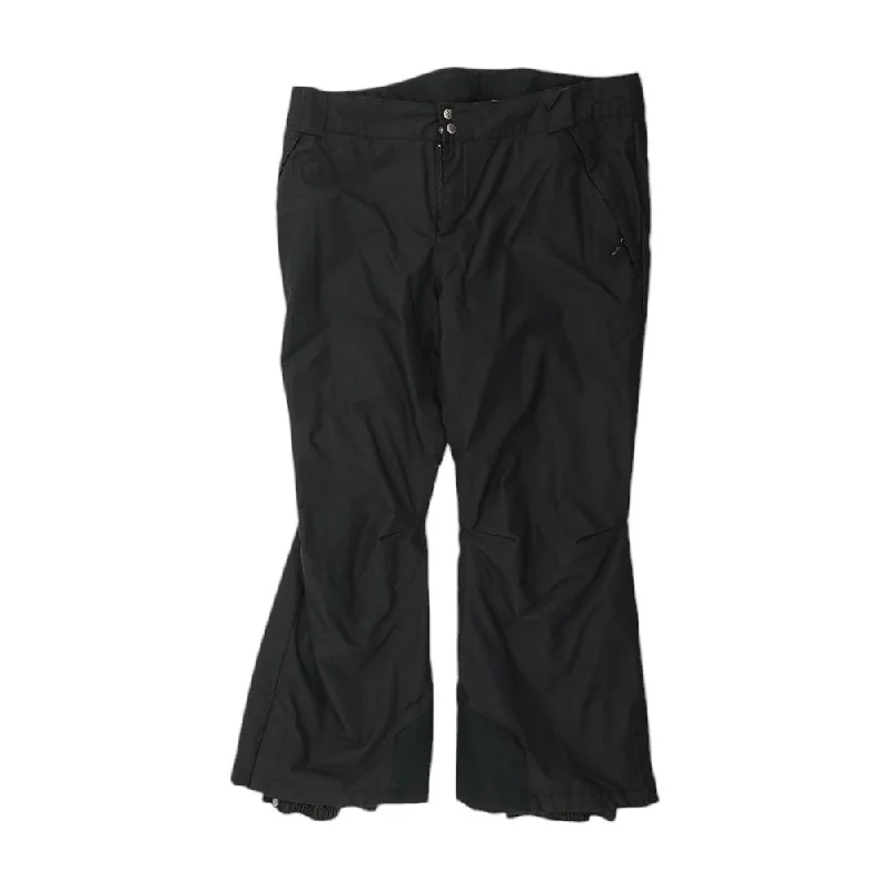 Men's Pants with Contrast StitchingBlack Solid Active Pants