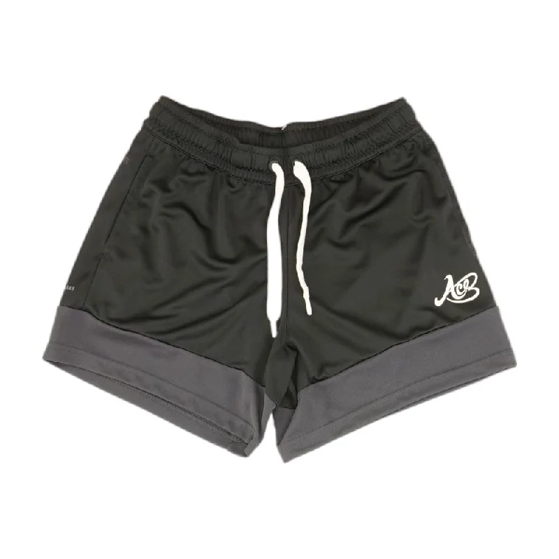 Men's Pants with Water-Resistant FabricBlack Solid Active Shorts